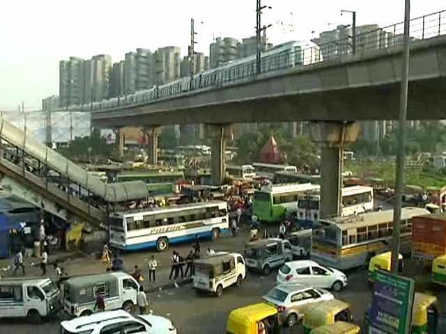 Anand vihar private bus stand.